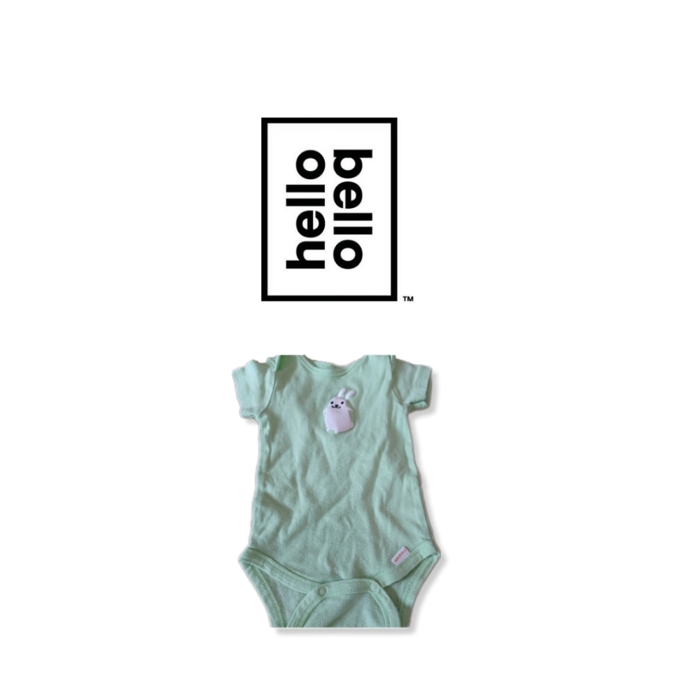 Hello Bello green bunny infant baby onesie